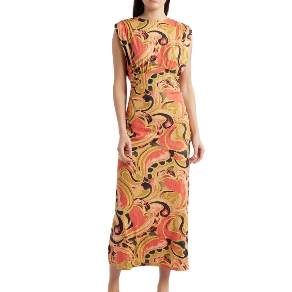 Cleobella Donna Ankle Dress Women's X-Small Osaria Print Boho Maxi New With Tags